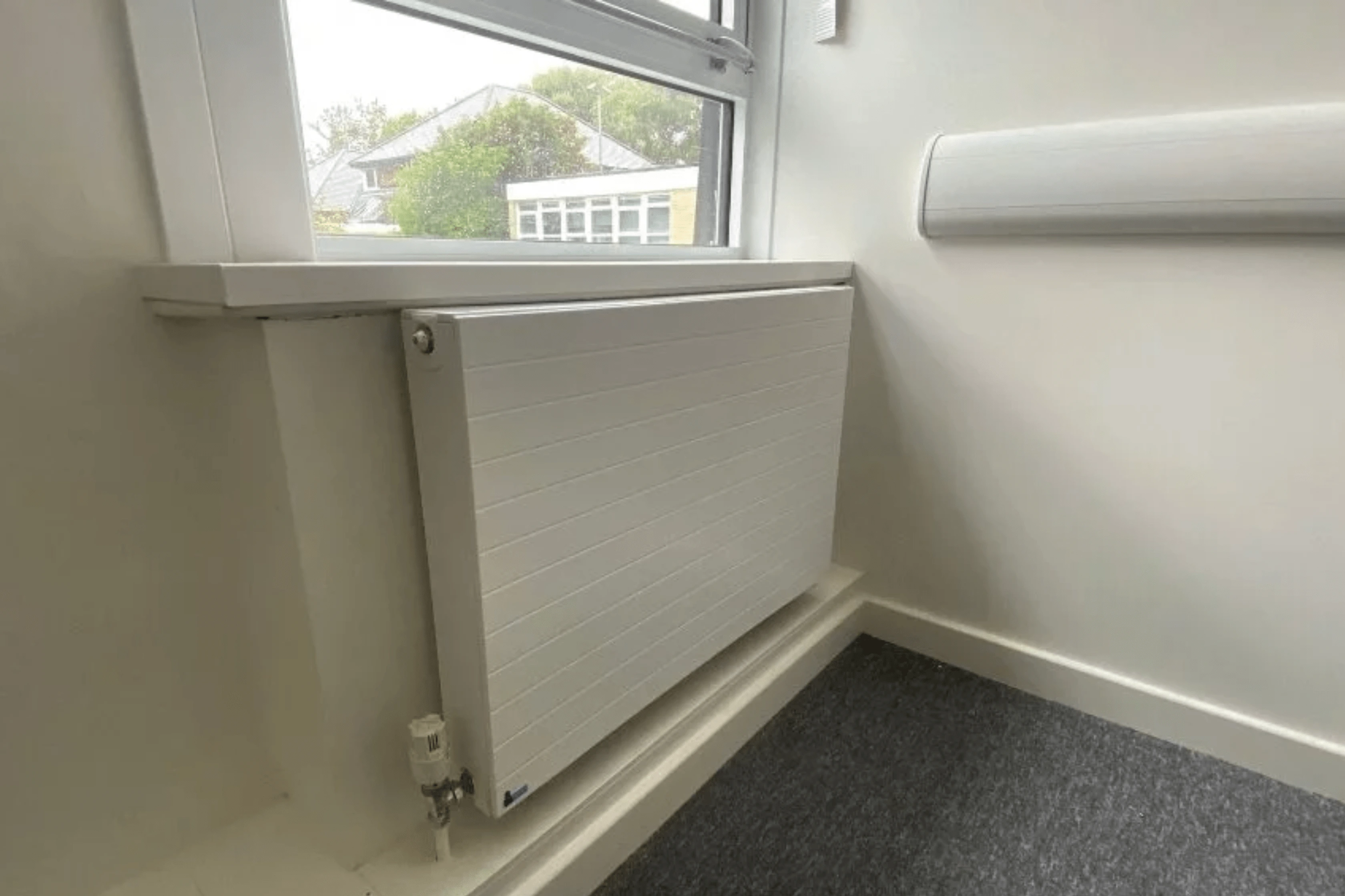 School Radiator In White Room